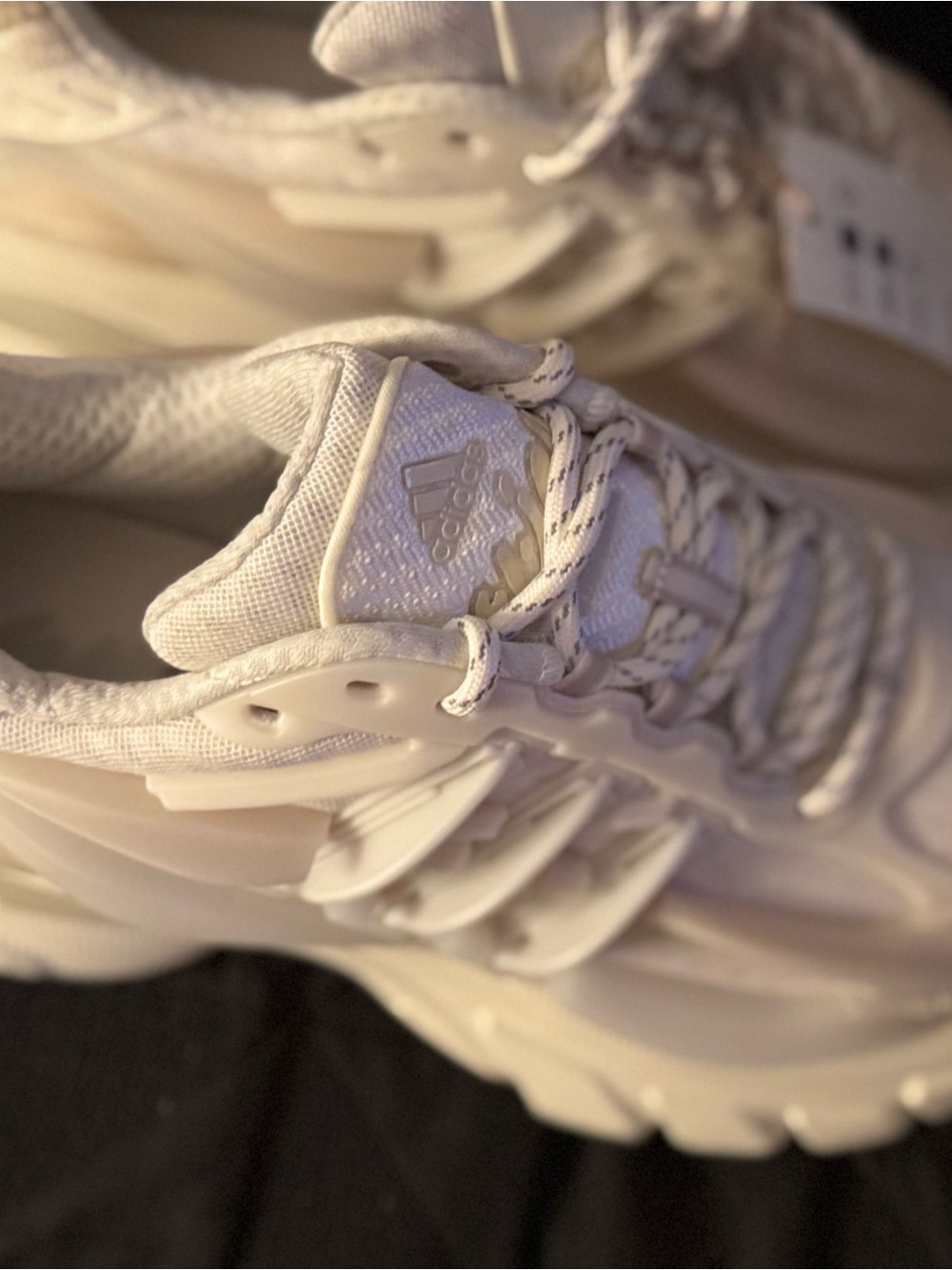 adidas Women's Off-White Chunky Platform Sneakers - Picture 6 of 9